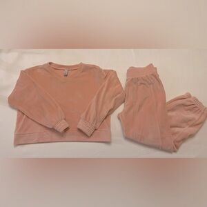 Zella peach velour sweatsuit